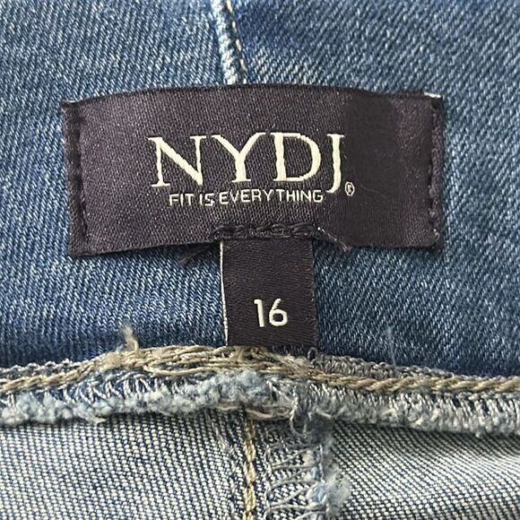 NYDJ Bailey Relaxed Jeans Size 16 Straight Leg Stretch Denim - Picture 11 of 14